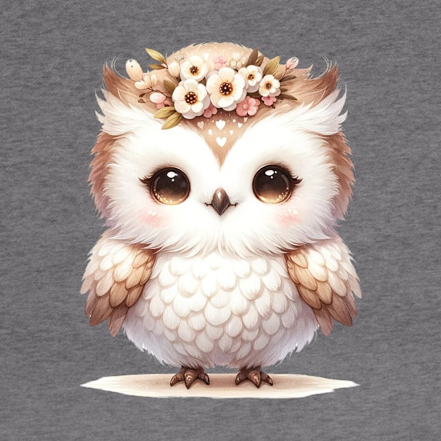 Cute Fluffy Baby Owl by dcohea